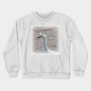 Profile of a Snowy Egret by Debra Martz Crewneck Sweatshirt